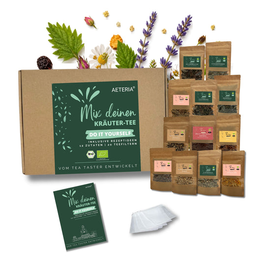 Bio Kräutertee DIY Set – Tee selber mischen Geschenkset | AETERIA®