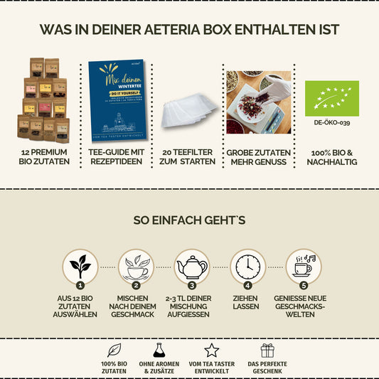 Bio Winter Früchtetee DIY Set – Tee selber mischen Geschenkset | AETERIA®