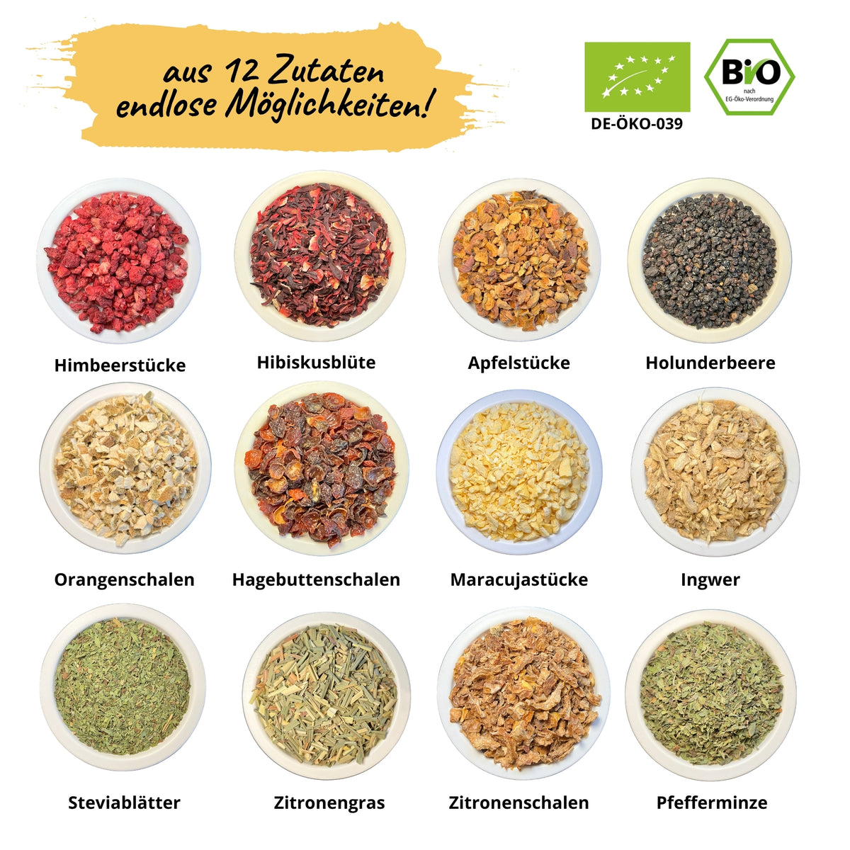 Bio Früchtetee DIY Set – Tee selber mischen Geschenkset | AETERIA®