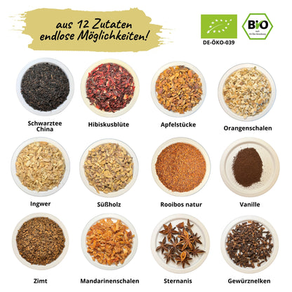 Bio Winter Früchtetee DIY Set – Tee selber mischen Geschenkset | AETERIA®