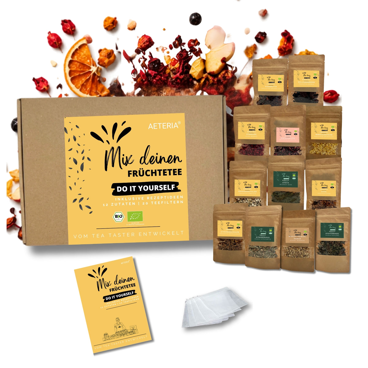 Bio Früchtetee DIY Set – Tee selber mischen Geschenkset | AETERIA®