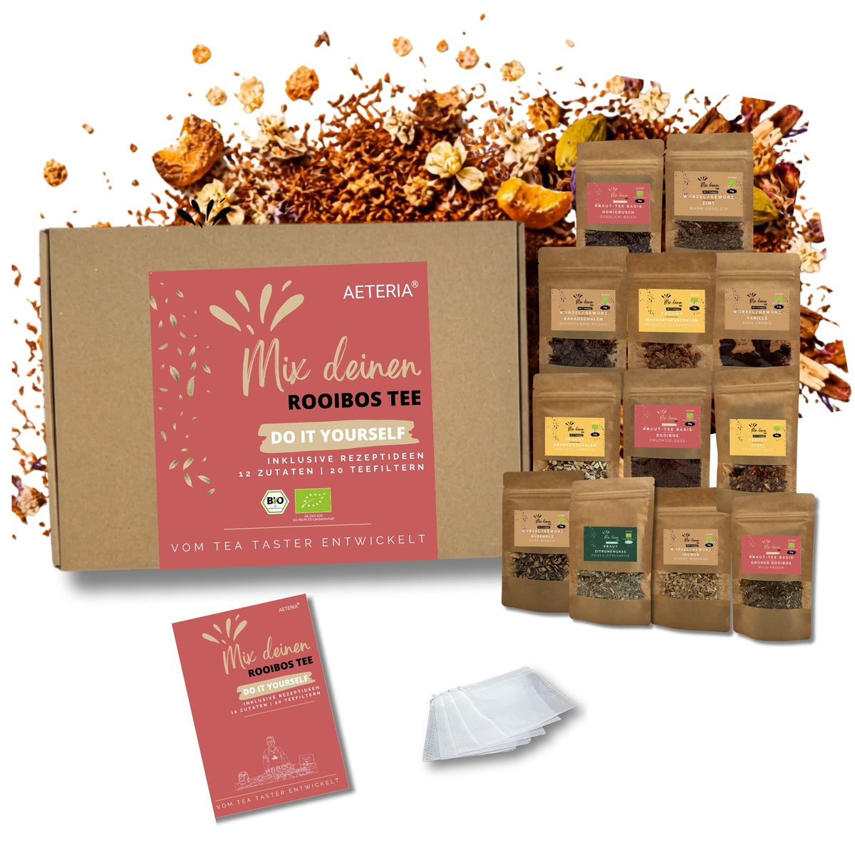Bio Rooibos Tee DIY Set – Tee selber mischen Geschenkset | AETERIA®