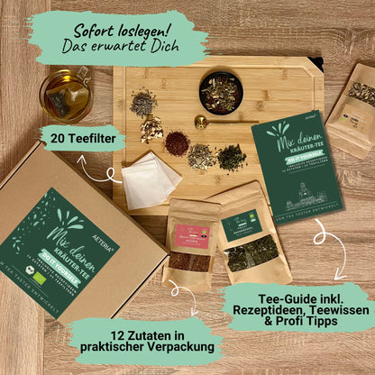 Bio Kräutertee DIY Set – Tee selber mischen Geschenkset | AETERIA®