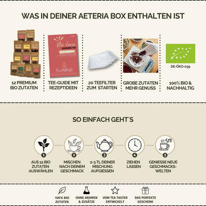 Bio Rooibos Tee DIY Set – Tee selber mischen Geschenkset | AETERIA®